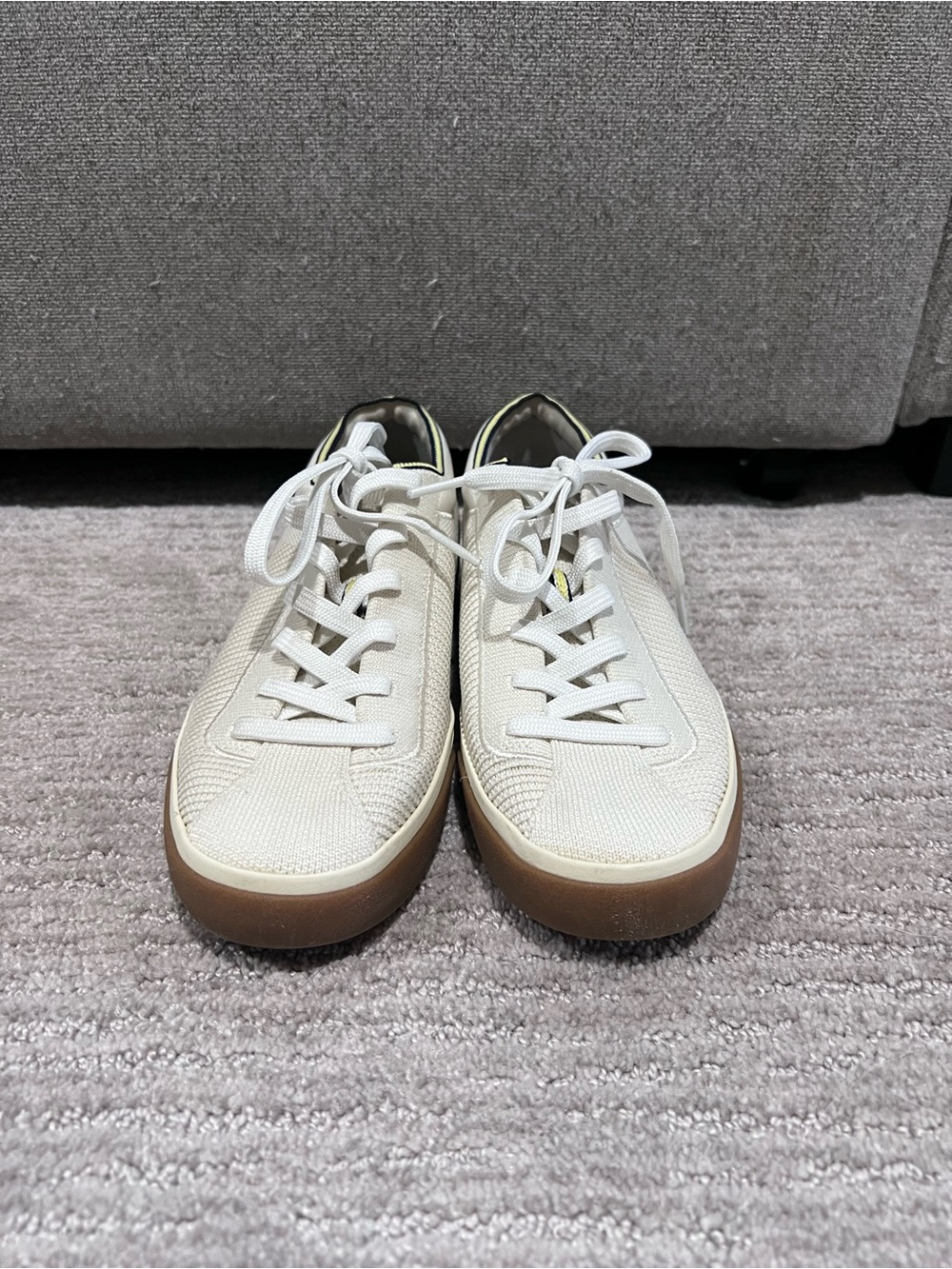 Rothy's Women's Knit Low-Top Sneakers in Cream - Picture 4 of 6
